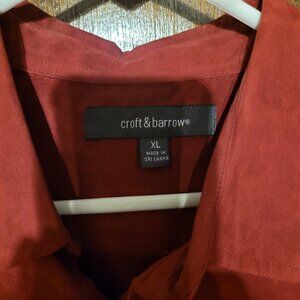 Faux suede shirt